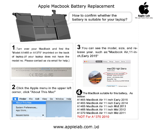 Original Battery for MacBook Air 11